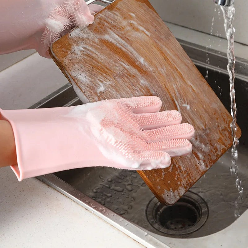 Dishwashing gloves