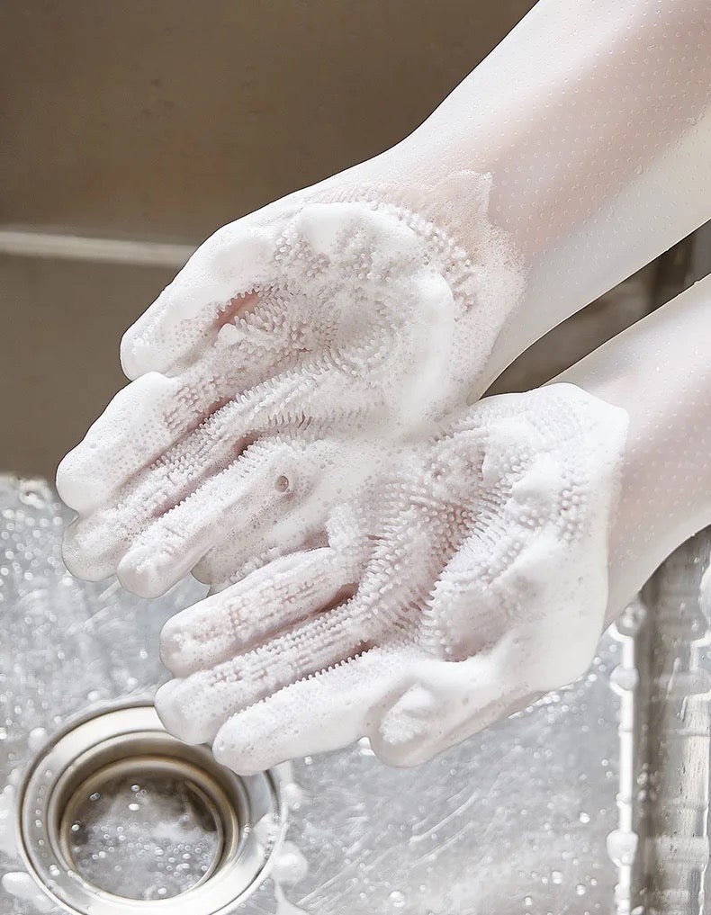 Dishwashing gloves